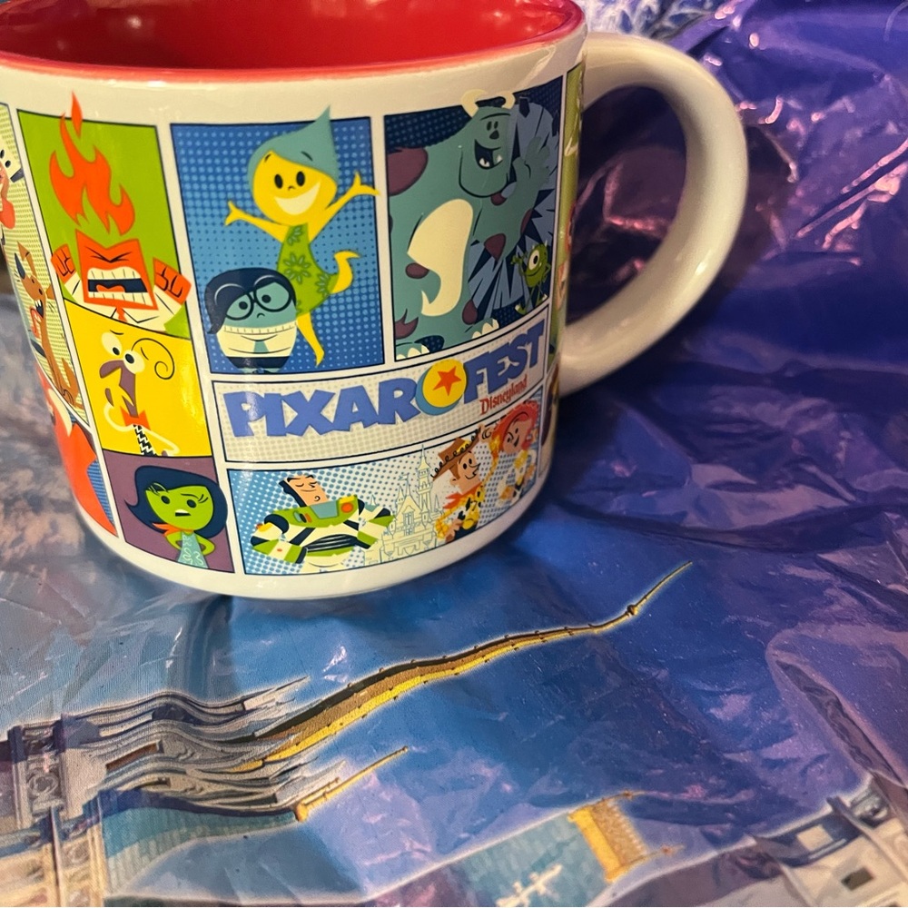 Pixar Fest Mug with Colorful Characters